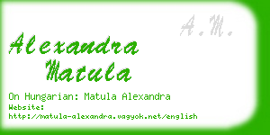 alexandra matula business card